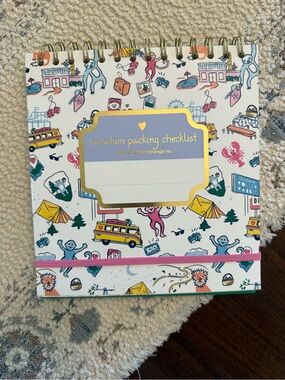 Roller Rabbit Vacation Packing Checklist Spiral Notebook-never used!